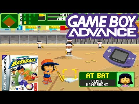 Backyard Baseball 2006 (2005) Nintendo Game Boy Advance Gameplay in HD～4K 60FPS