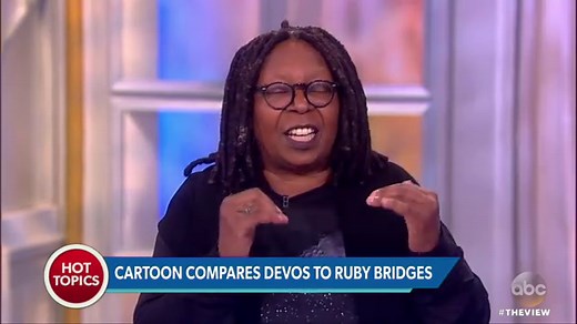 Betsy DeVos compared to civil rights icon Ruby Bridges in political cartoon