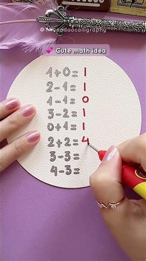 Cute math ideas #nhuandaocalligraphy