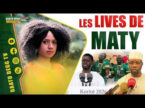🔴[ EN DIRECT ] LES LIVES DE MATY FALL : Sortie de Sonko toni ay fénam / Retrait du trophée CAN
