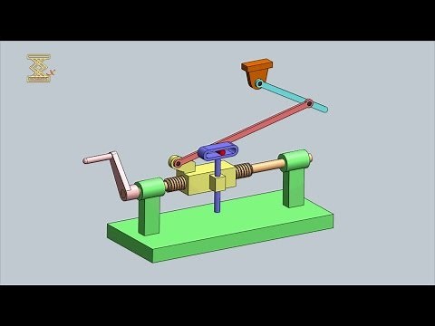 Lever-Screw Mechanism Of A Slide