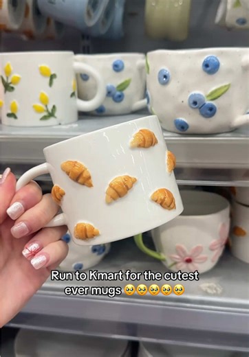 Sorry but how gorgeous are these!!!!💌🩷 #kmartfinds #kmart #mugs #homewares #kmartaustralia