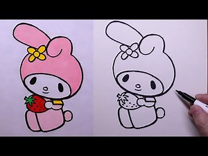 How To Draw My Melody | Beginner drawing Tutorial (Step-by-Step)