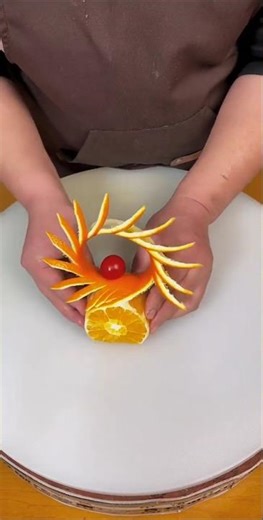 Golden Citrus Art Creative Orange Carving Ideas#Fruit Cutting design Skills#Knife Skills