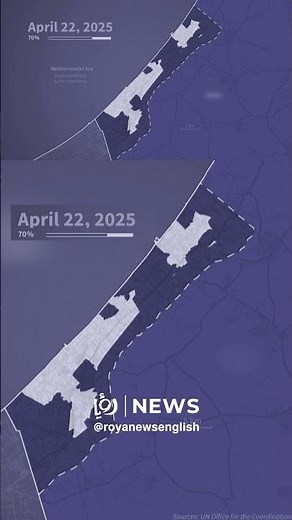 Map shows ‘Israeli’ control of Gaza since March 11 truce break