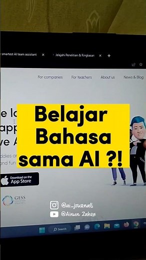 Rekomendasi cara belajar bahasa gratis ✨ #belajarbahasainggris #artificialintelligence #ai