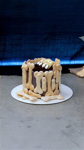 😱🦴 This Isn't a Bone... It's a Cake! #shorts #bonecake #hooplarecipes