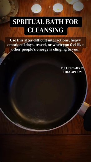 🛁✨ Spiritual Cleansing Bath ✨🛁 For removing heavy energy, spiritual residue, and resetting your energy after difficult situations or interactions. ✨ What you’ll need: 🧂 Salt – absorbs and clears unwanted energy 🌿 Juniper berries – deep spiritual purification and protection 🌶 Black pepper – breaks up stubborn or stagnant energy 🌰 Cloves – strong cleansing and energetic defense 🌿 Rue (or rosemary if unavailable) – banishes negativity and restores protection 🍃 Bay leaf – clears the mind and