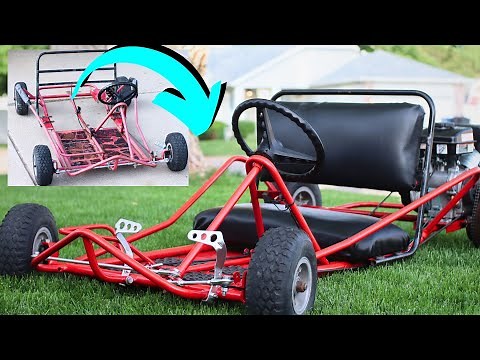 $40 Rusty Go Kart into Awesome $$$ Kart W/ Harbor Freight Predator