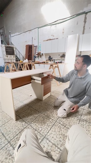 Luxury Office Desk Build! 🛠️✨ #shorts #woodworking