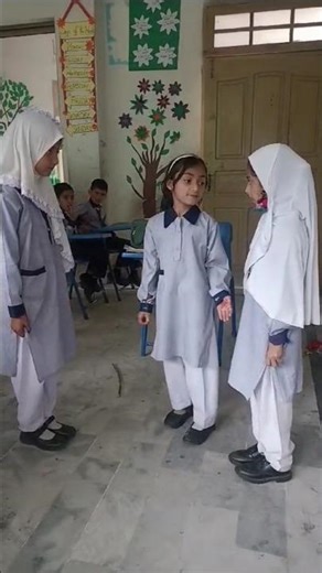 Dialogue practice in classroom#classroom activity #englishlearning