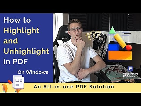 How to Highlight and Unhighlight in PDF | Wondershare PDFelement 8