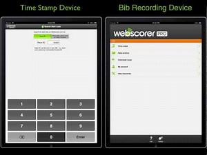 Webscorer race timing: Bib sync timing mode