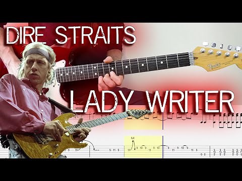 Dire straits - Lady writer (Guitar Lesson With TAB & Score)🎸