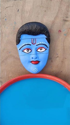 ru ru Rajasthani song🔥hu ru ru song🚩Krishna statue making at home🙏A laddu gopal#shortsvideo