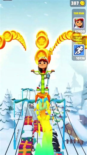 Subway Surfers jumping : Christmas 2025 is CRAZY!🎄#SubwaySurfers #Shorts #funny #gameplay #shorts