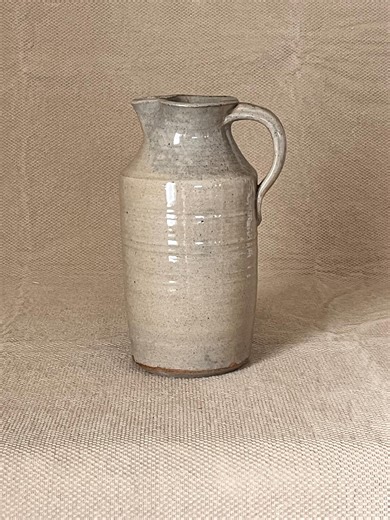 Handcrafted Studio Pottery Pitcher Grey Brown Rustic Farmhouse Ceramic Vase Artisan Stoneware - Etsy