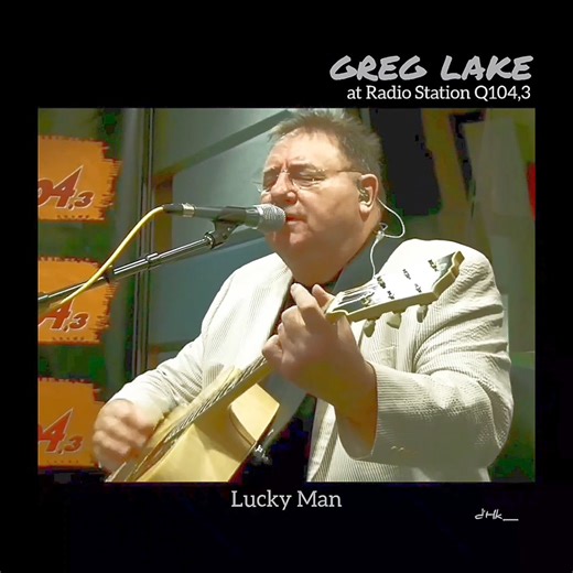 181K views · 3.8K reactions | GREG LAKE || Lucky Man at Radio Station Q104,3 #jkt_070524 #dHk_492th  | Old School Rock | Facebook