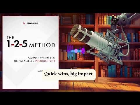 The 1-2-5 Method Book Summary Boost Your Focus and Productivity Fast