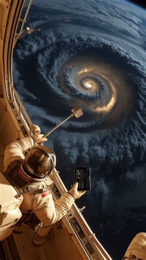 Tethered in orbit, a silent ballet above our breathtaking Earth. #NASA #ISS