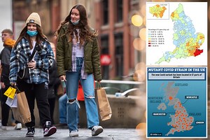 Map reveals spread of Covid strain across UK as variant located in 57 places