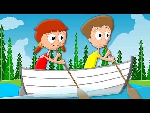 Row Row Row Your Boat Gently Down The Stream | Nursery Rhyme And Kids Song