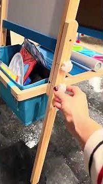 Adjustable Double Sided Art Easel Review: Magnetic Whiteboard & Chalkboard All-in-One for Toddlers!