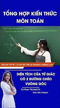 How to calculate the area of ​​a quadrilateral with two perpendicular diagonals? (EASIEST TO UNDE...