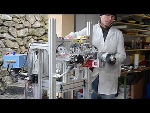 RC Reihenmotor Eigenbau Prüfstandslauf 1/ 4 Spitfire Teil 2