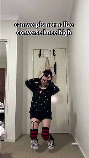 how to style converse knee high 101 #fashion #ootdguide #ootd #conversekneehigh #converse