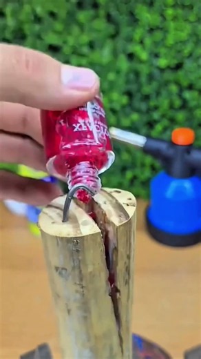 How to Join Cracked Wood with Nails and Wood Glue Easy Simple Fast