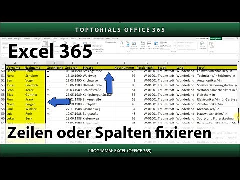 Freezing Rows or Columns for Beginners | Excel 365 Tutorial