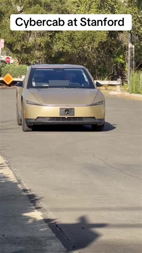Cybercab seen in Palo Alto at Stanford #fyp #viral #tesla #cybercab #robotaxi