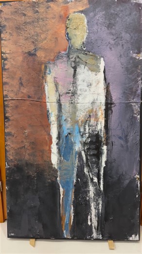 34K views · 718 reactions | Some Debts You Never Pay — a figure caught between shadow and light, between what’s forgiven and what’s carried. . #KrisGebhardt #GebhardtGallery #ContemporaryArt #MixedMedia #AbstractFigurative #ModernArt #ArtCollector #ArtBaselMiami #FineArt #LargeScaleArt #GalleryStyleLiving #GritAndGrace #ArtThatSpeaks | Kris Gebhardt | Facebook