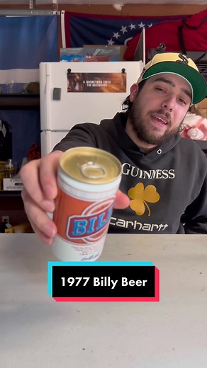 Billy Beer from 1977 #1970s #billybeer #oldbeer #beer #chug #fullsend #beerreview