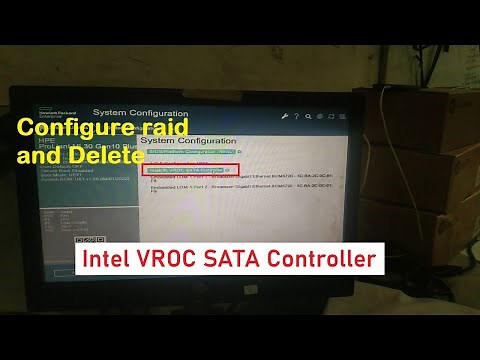 How to configure and delete raid on Intel VROC controller - HPE server