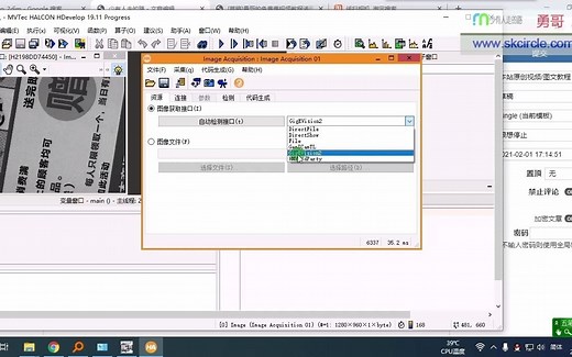 halcon入门教程2_相机调试及其图像采集