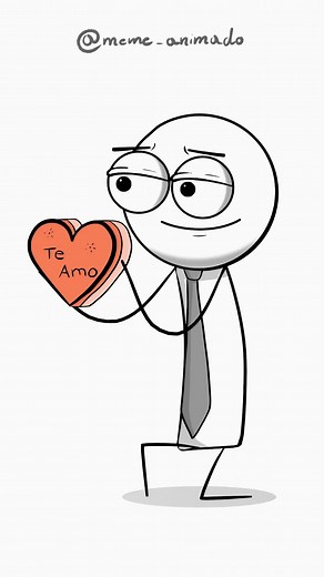 Declarações Engraçadas de Amor em Meme Animado