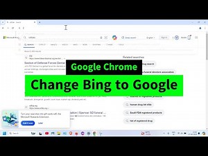 Change Bing to Google in Google Chrome | Change the Search Engine | Remove the Bing Search