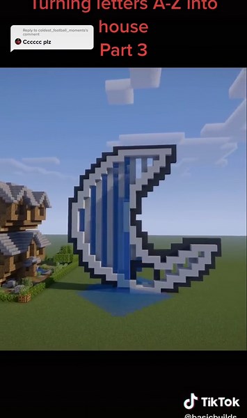 Turning Letters A-Z into Houses - Minecraft Building Part 3