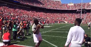 Cardale Jones shows off the cannon arm at Ohio State's spring game