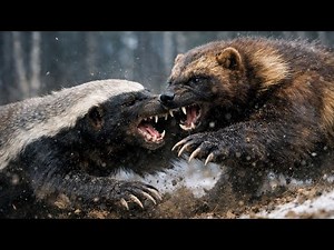 Honey Badger vs Wolverine – The Ultimate Raw Wild Fight