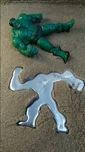 I make a tin figurine from melted metal #casting #crafts