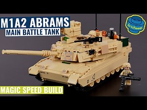 ModelBricks M1A2 Abrams MBT - Sluban B0892 (Speed Build Review)