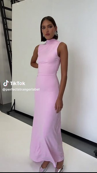 Rosewood High Neck Maxi Dress: Perfect for Any Occasion