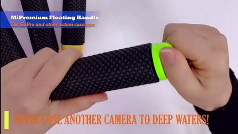 Floating Hand Grip Waterproof Monopod for GoPro Hero 13 12 11 10 9 8 7 6 5 4 3+ Session Black Silver Action Camera Handler & Handle Mount Accessories for Underwater Snorkeling & Water Sports (Orange)