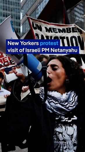 Outside the UN, dozens of protesters, including actress Susan Sarandon, were detained for demanding an end to US arms supplies to Israel. Inside, Israeli PM Benjamin Netanyahu spoke as dozens of delegates walked out. #dwnews #UN #Israel #SusanSarandon