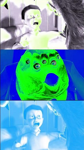 SULLEY SCREAM IN DIFFERENT EFFECTS 1 #SHORTS