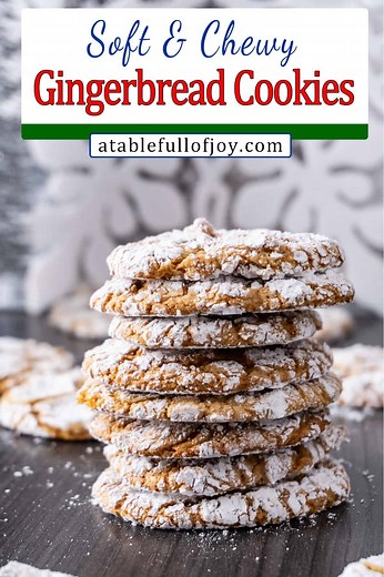 Gingerbread Crinkle Cookies