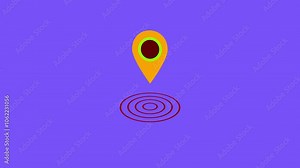 Pin symbol Indicates the location color of the GPS map. Location icon or map pin.